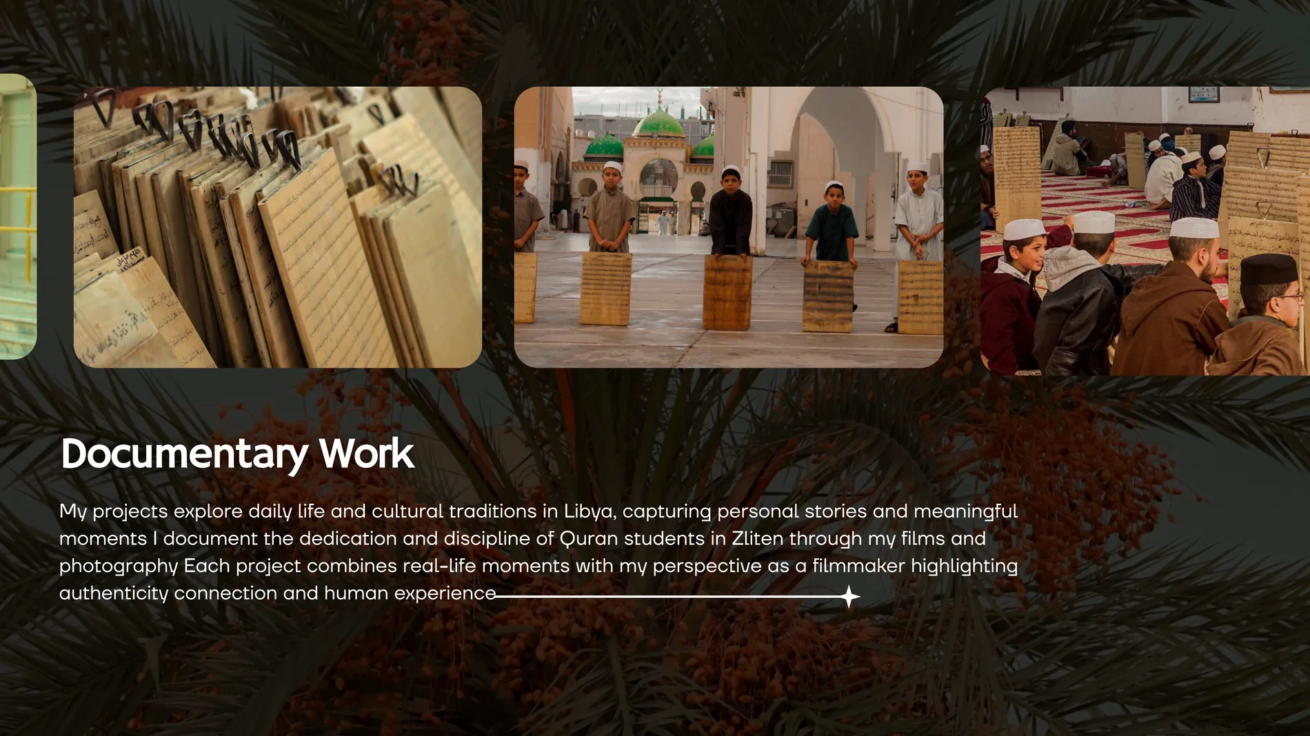 Documentary work slide